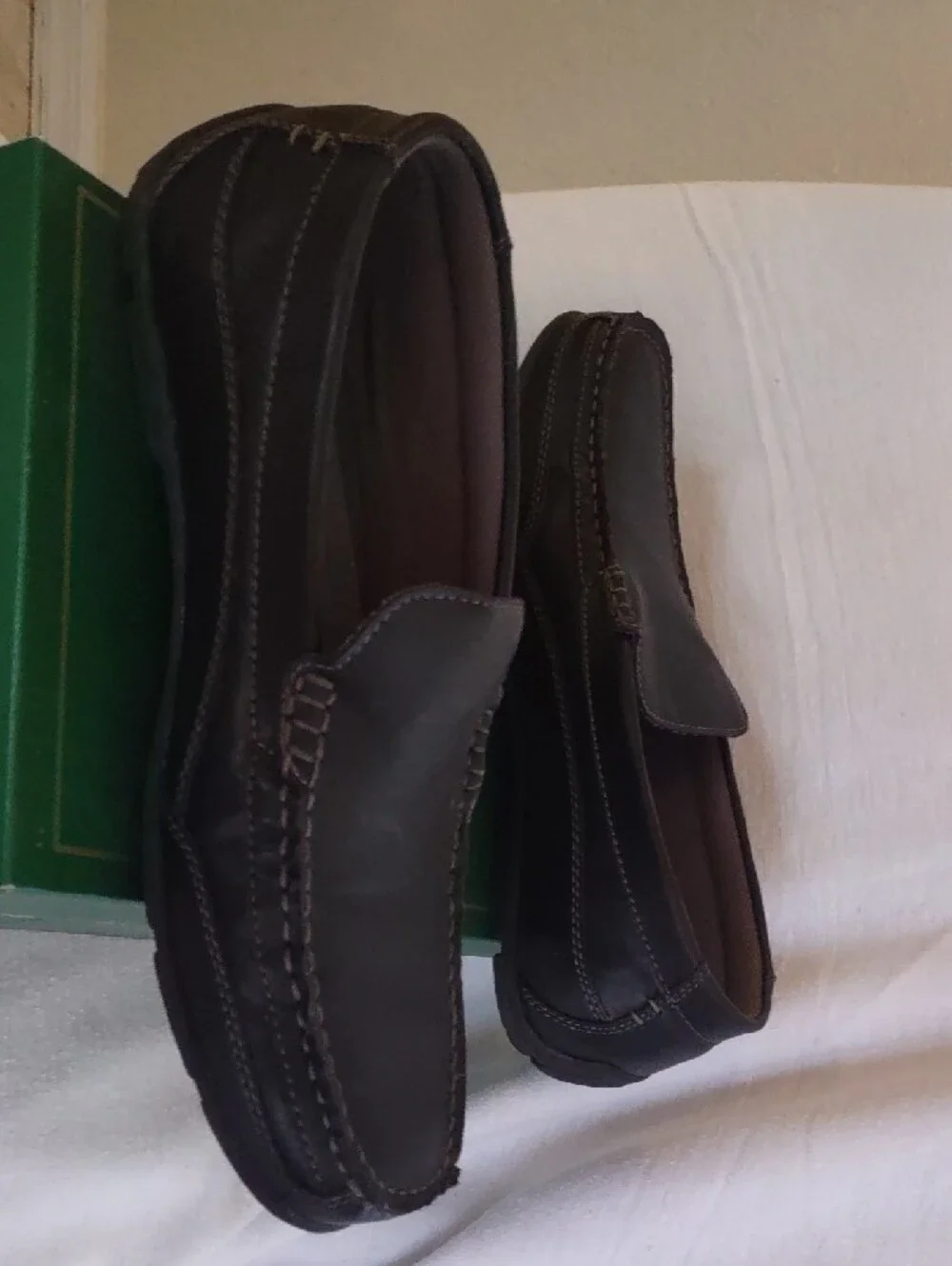 Thom McAn Brown Leather Moccasin Slip-On Loafers
